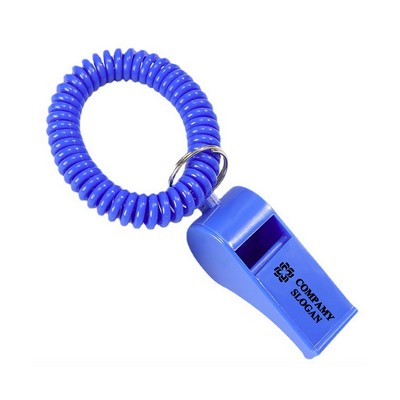 Spiral Bracelet and Keychain Whistle