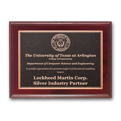 Photocast Plaque - Mahogany