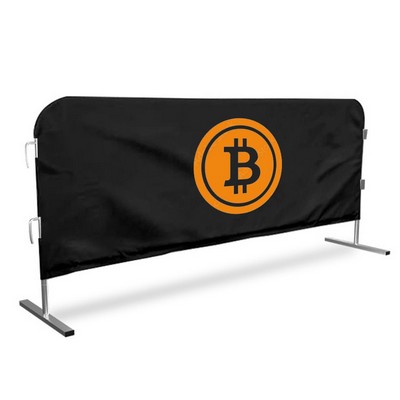 89" x 39" Stretch Barricade Cover - Double-Sided Dye Sublimation Print