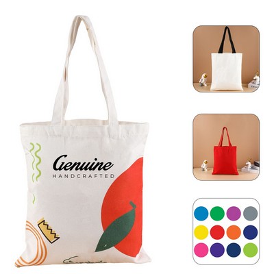 Polyester Cotton Tote Bag with Long Handles