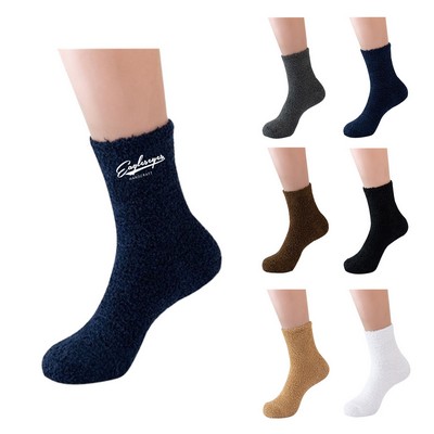 Men Microfiber Fuzzy Sock