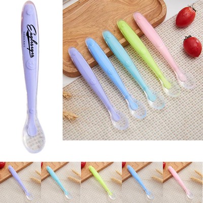 Baby Silicone Feeding Training Spoon