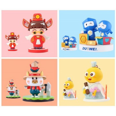 10" Customizable Polyresin Cartoon Mascot Statue