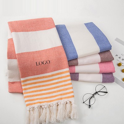 Simple Tassel Bath Towel