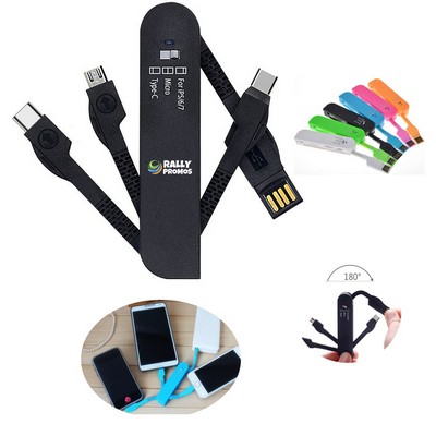 Multi Folding Pocket Knife-Like Charging Cable
