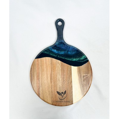 12" Acacia Cheese Paddle Northern Lights