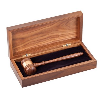 Walnut Gavel Set