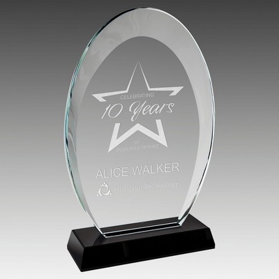 Oval Halo Glass with Base