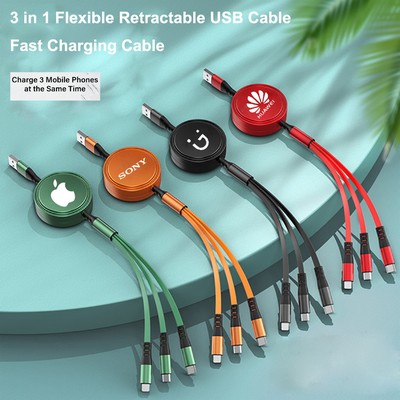 Multifunction 3" 1 Type C USB Cable