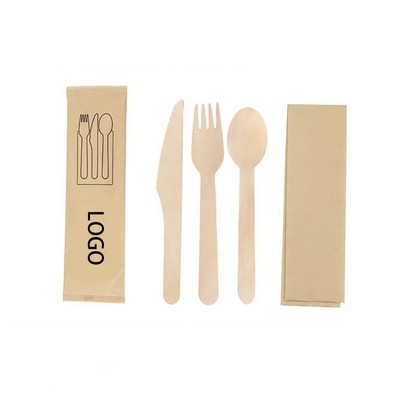 Disposable Wooden Cutlery Set