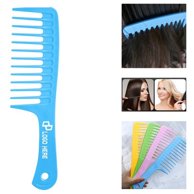 Plastic Wide Teeth Hair Comb