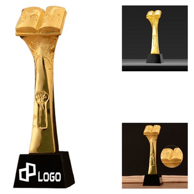 Knowledgeable Resin Trophy