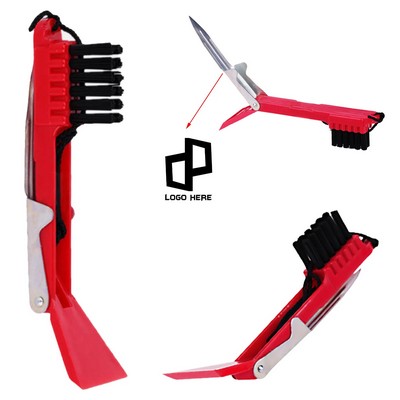 Multi-Functional Golf Club Cleaner W/ A Sharp Blade