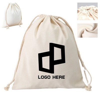 Cotton Reusable Drawstring Bag