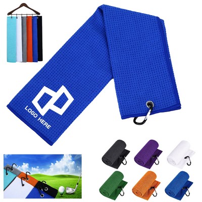 11.81 X 19.69" Golf Towel W/ Carabiner