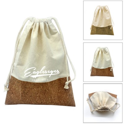 Cork Drawstring Backpack