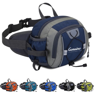 Water-resistant Fanny Pack with Bottle Holder