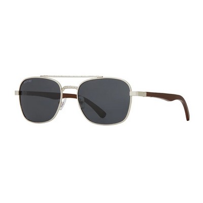 Rye Silver & Walnut Polarized Sunglasses