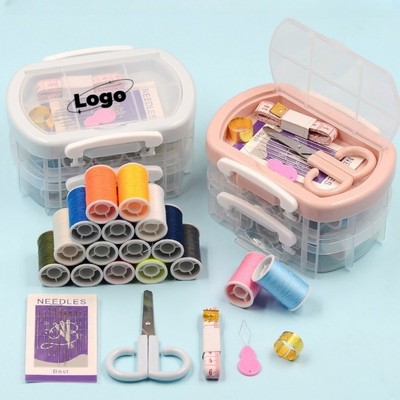 Triple-Layer Household Sewing Kit