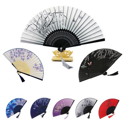 Handheld Floral Folding Fans