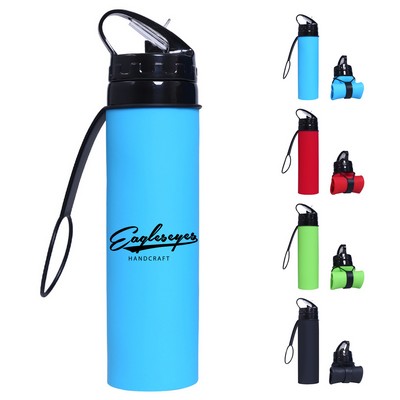 15oz Silicone Foldable Water Bottle