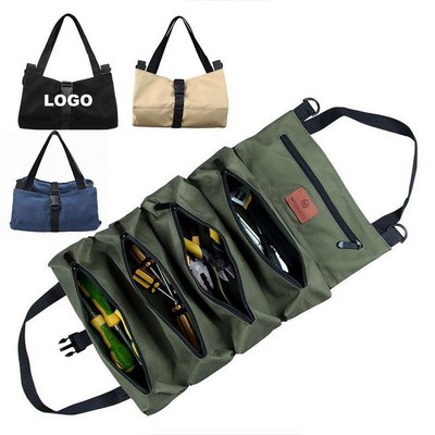 Multifunction Portable Tool Roll Bag Storage Tote