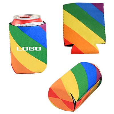 Rainbow Neoprene Can Holder