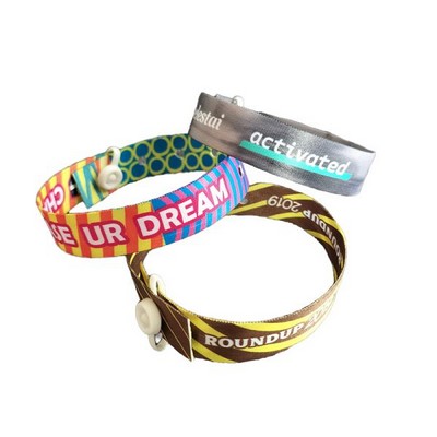 3/5"W Sublimated Polyester Wristband w/ Buckle