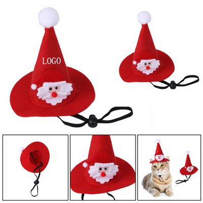 Pet Christmas Red Pointed Hat for Cats/Dogs