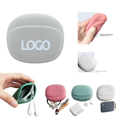 Portable Silicone Earphone Storage Bag