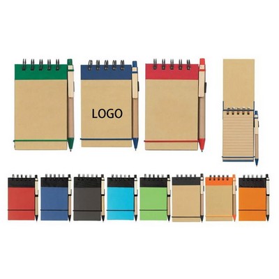 Eco-Inspired Spiral Jotter w/ Pen