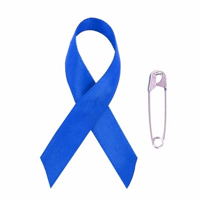 Arthritis Awareness Ribbon Abuse w/Safety Pin (2 1/4" x 1 1/4")