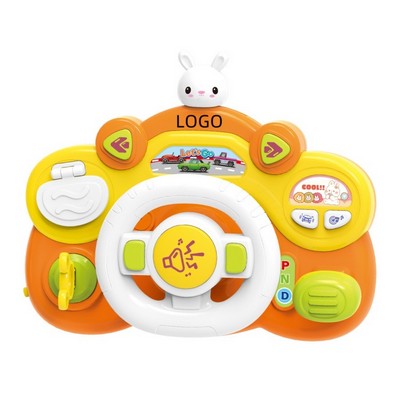 Multi-Functional Children's Toy Steering Wheel For Simulation Driving