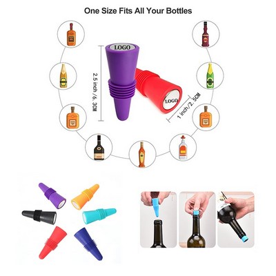 Silicone Reusable Sparkling Wine Bottle Stopper