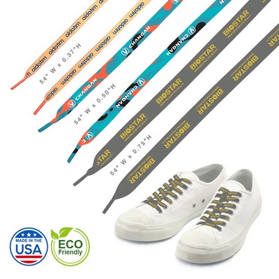 Made in the USA 54" Eco-Friendly Custom Shoelaces