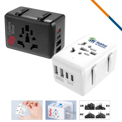 Dane 4 Ports Fast Charging Universal Adapter