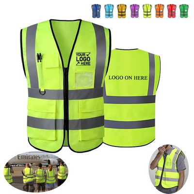 Safety Vest With Reflective Strips