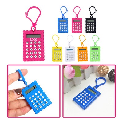 Compact Calculator Keychain