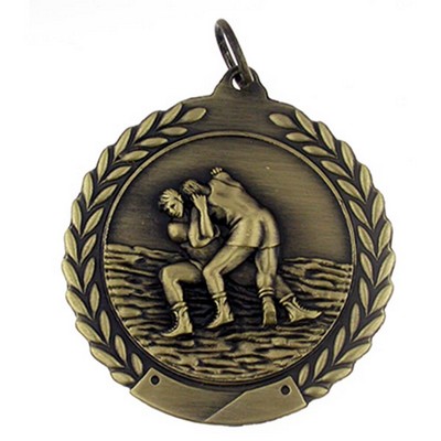 Wrestling Medal - Engravable