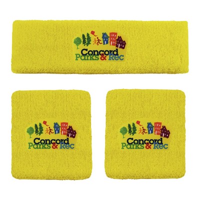Headband & 2 Wristband Combo Set
