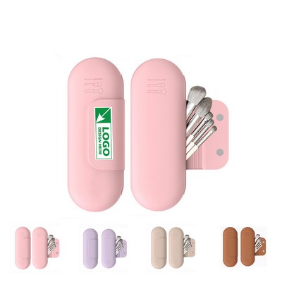 Silicone Makeup Brush Holder Travel Cosmetic Bag