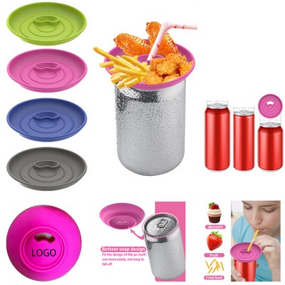 Silicone Snack Tray for Beverage Cans