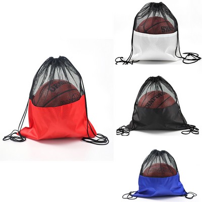 Mesh Sports Drawstring Backpack