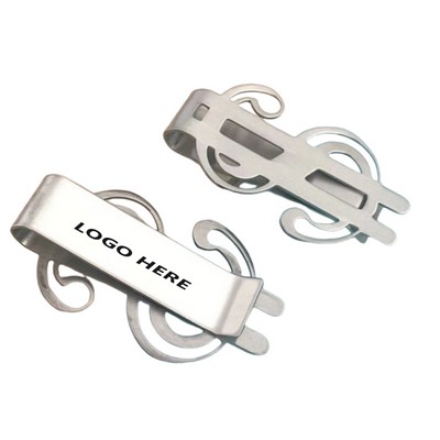 Stainless Steel Dollar Bill Clip