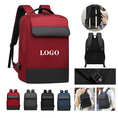 Business Laptop Backpack with USB Charging Port