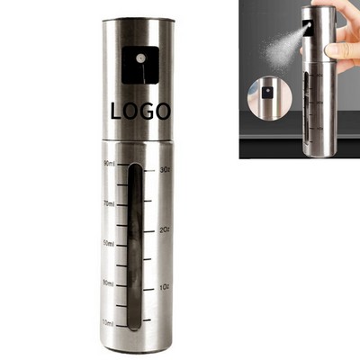 3.4 Oz Stainless Steel Oil Sprayer With Visible Scale