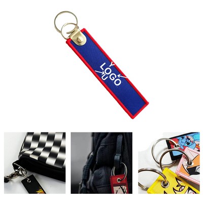 Braided Emblem Keyring