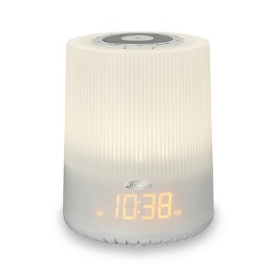 Jensen Audio Mood Lamp Digital Dual Alarm Clock Radio