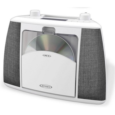 Jensen Audio Portable Bluetooth Cd Music System - White