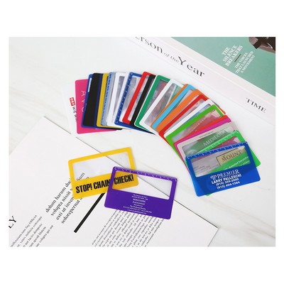 Custom PVC Business Card Magnifier/Bookmark